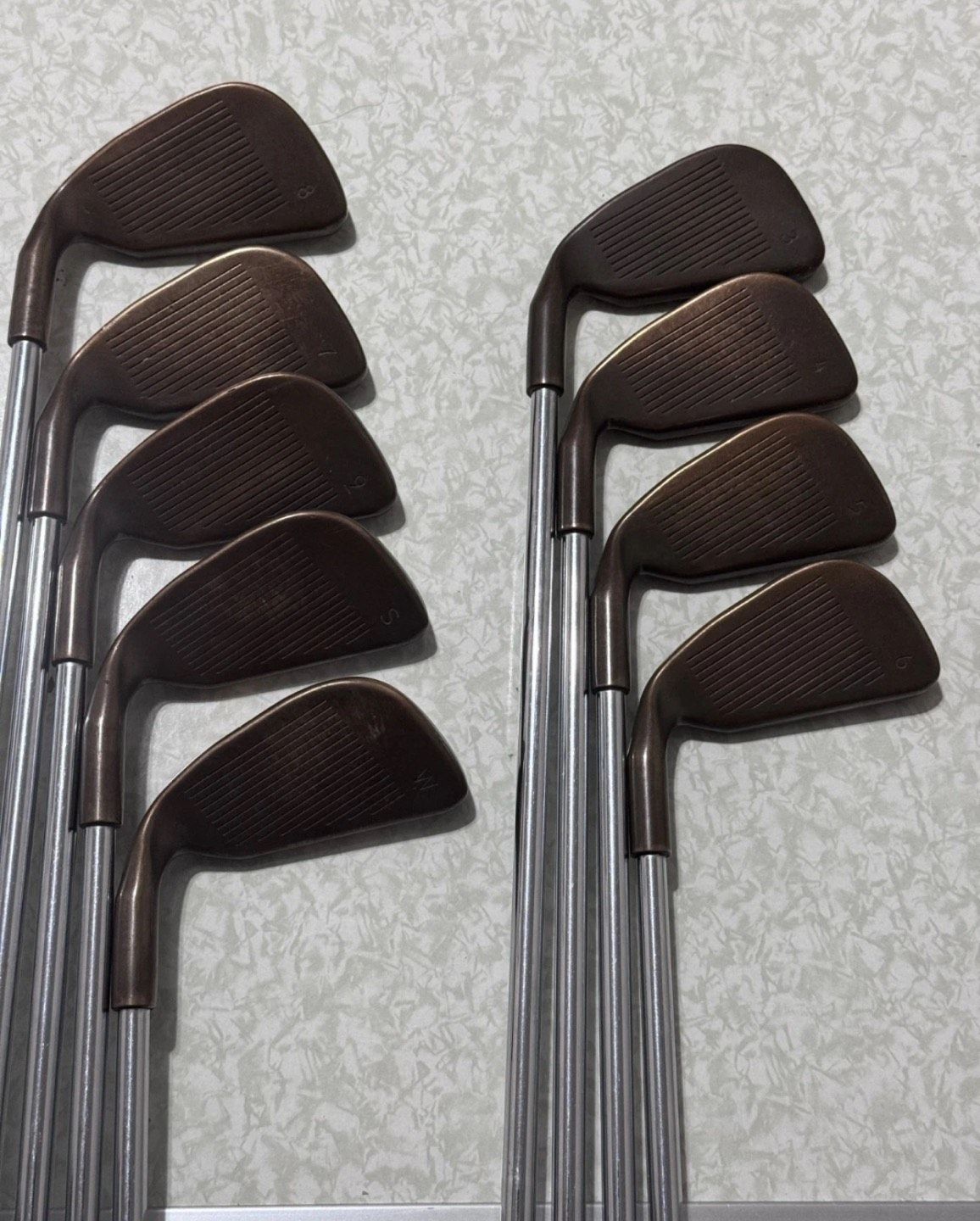 PING ZING BERYLLIUM COPPER IRON SET 3-PW-SW JZ Steel Stiff Flex