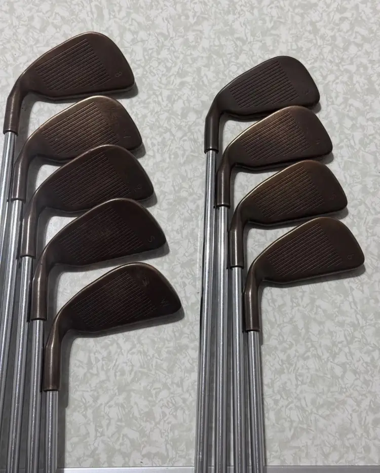 PING ZING BERYLLIUM COPPER IRON SET 3-PW-SW JZ Steel Stiff Flex Shafts RH