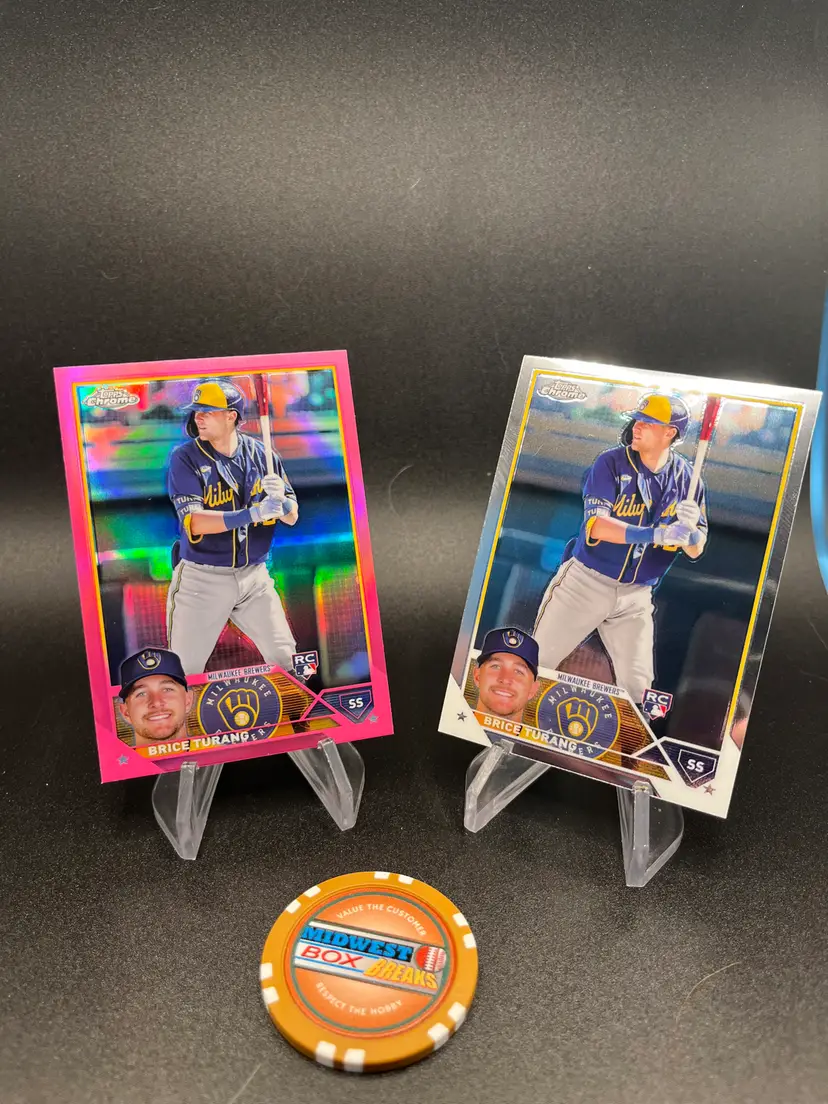 Brice Turang 2023 Topps Chrome Milwaukee Brewers