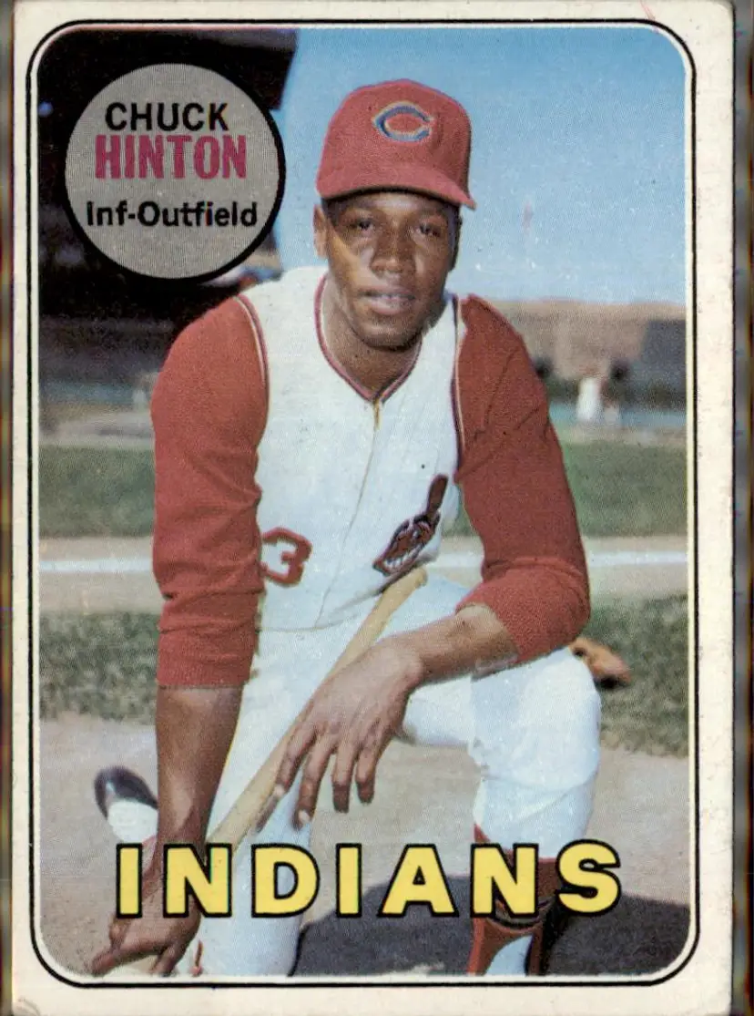 1969 Topps #644 Chuck Hinton - (pk3) - Cleveland Indians