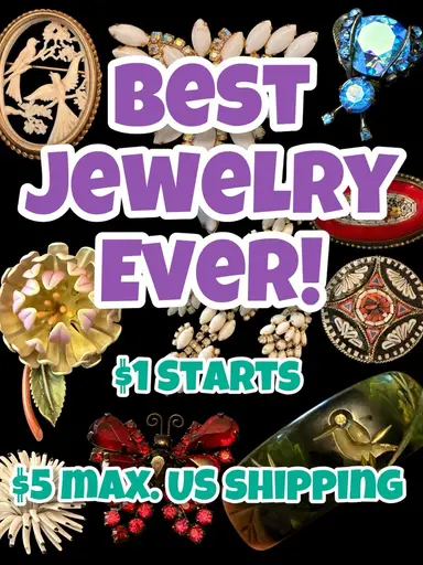 Bakelite, Micro Mosaics, Thermoset, Rhinestones!