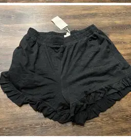 Hem And Thread Ruffle Shorts