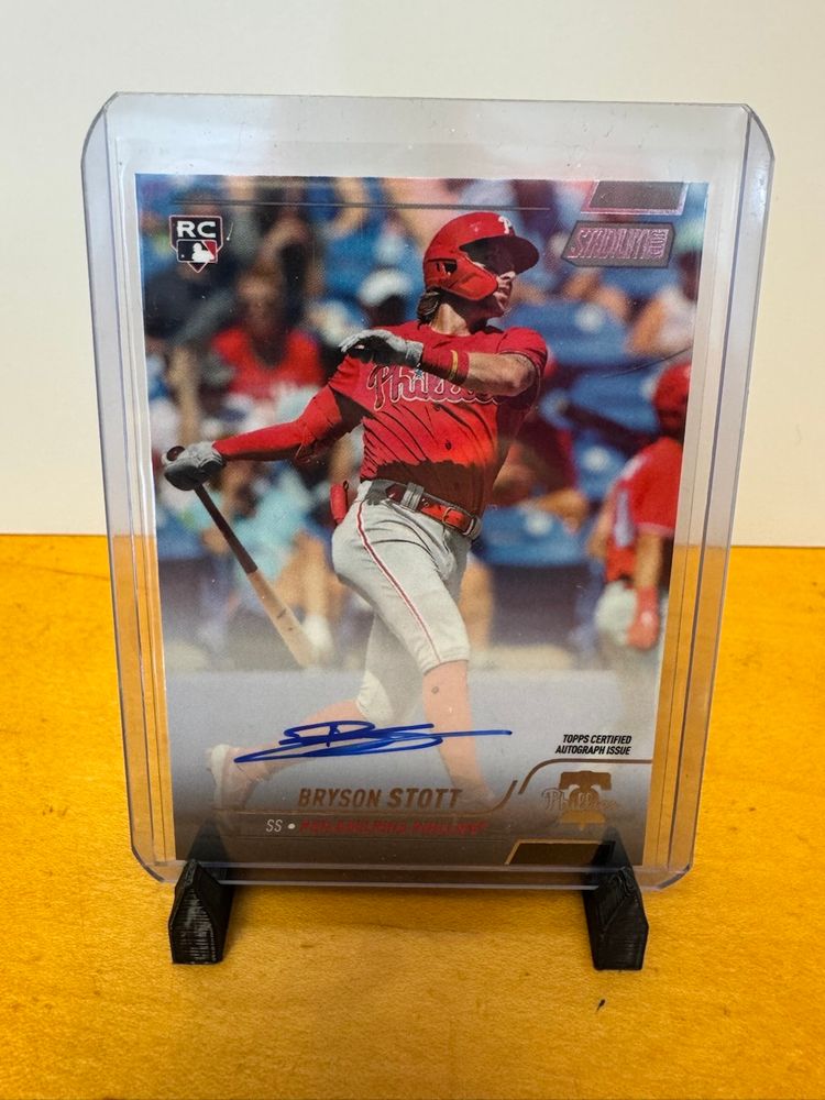 Bryson Stott 2022 Topps Stadium Club Rookie Auto - Philadelphia Phillies