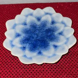 Blue White Lotus App Plate