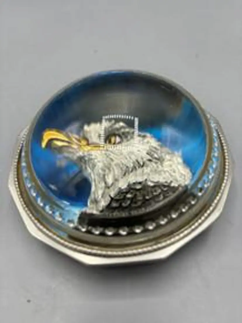 Resolute Eagle paperweight signed Charlie Hill
