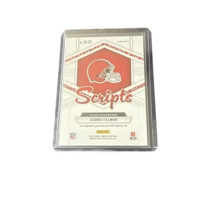 2024 Panini Mosaic Cedric Tillman Scripts Mosaic Auto! Cleveland Browns