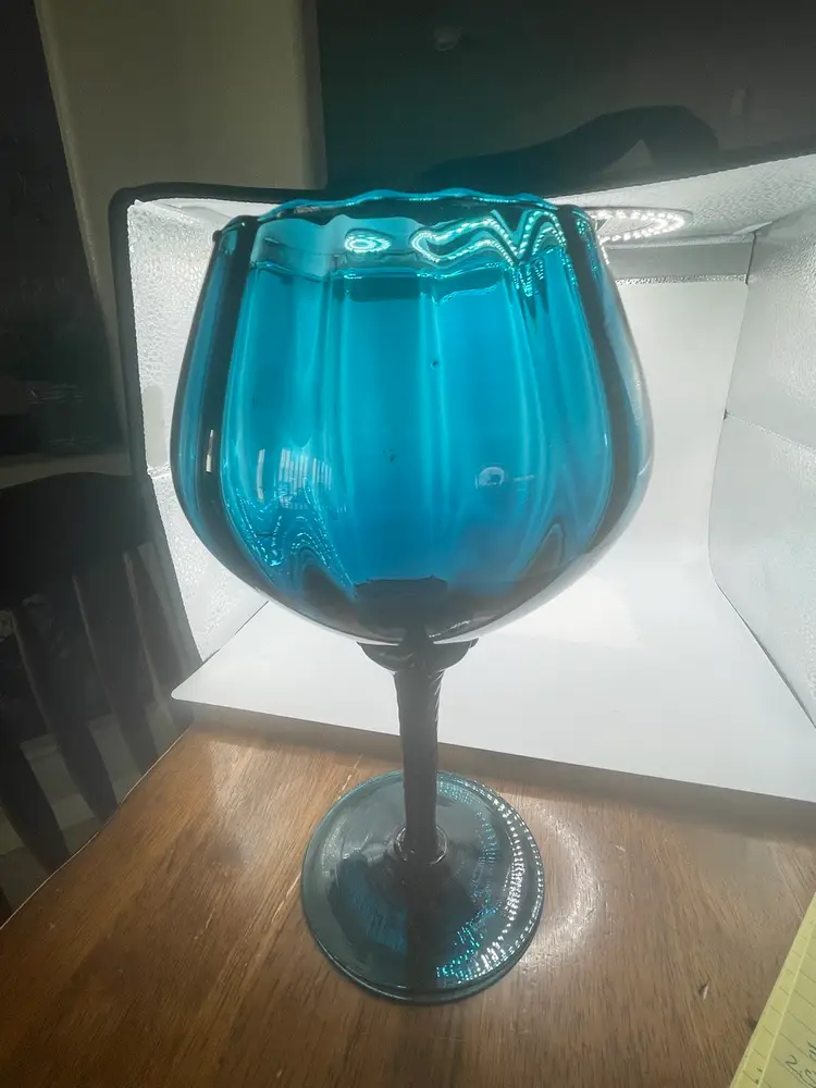 Empoli Optic Teal Brandy Snifter