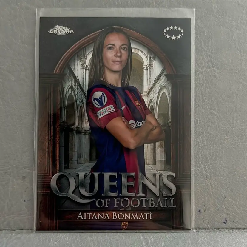 2023-24 Topps Chrome Women’s UEFA Aitana Bonmati Queens Of Football QF-1