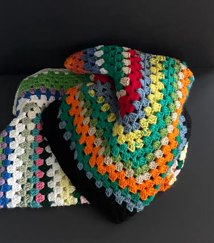 Hand-Knitted Afghan Lap Quilts (Set of 2)