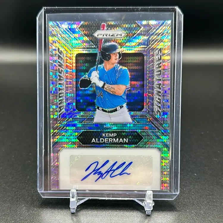 Kemp Alderman 2024 Panini Prizm Sensational Signatures Auto Miami Marlins
