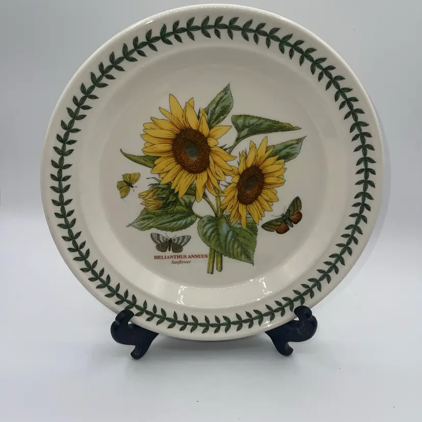 Portmeirion Botanic Garden SUNFLOWER 10 1/2"  Dinner Plate