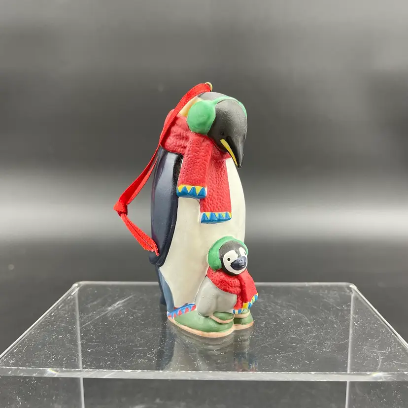 Hallmark Safe and Snug Series #1 Penguin Baby Hanging Christmas Ornament