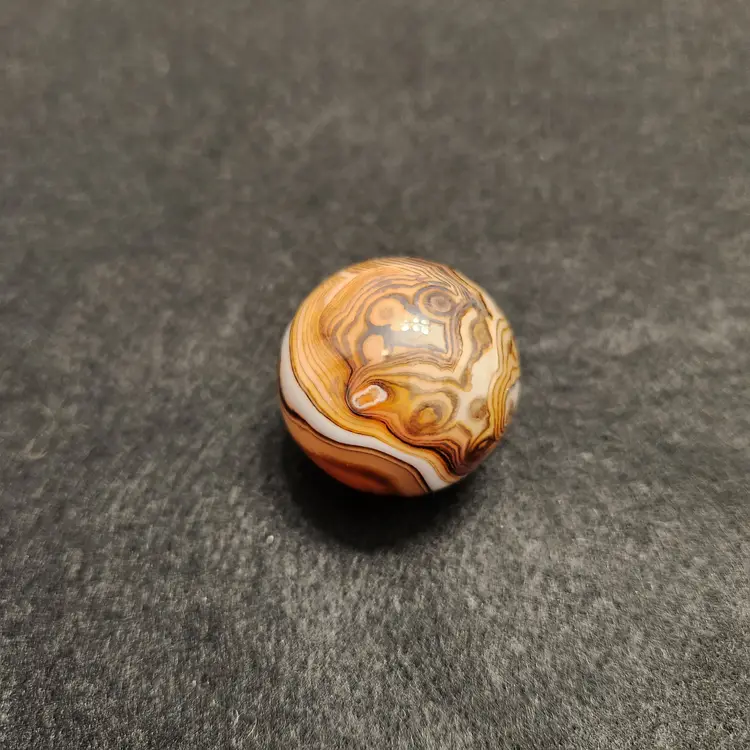 Natural Silk Agate Quartz Stone 35mm