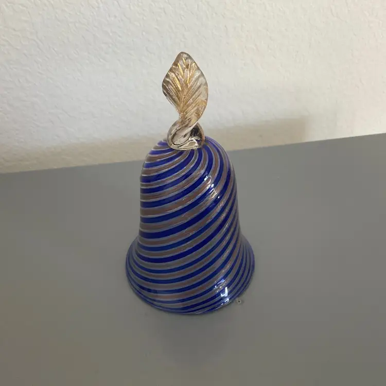 Vintage Ferro  & Lazzarini  Murano Art Glass Bell.