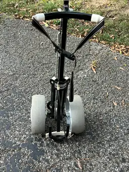 #01 Titleist Stowaway Plus 2 Wheel Folding Pull Push GOLF Bag Cart Aluminum Frame