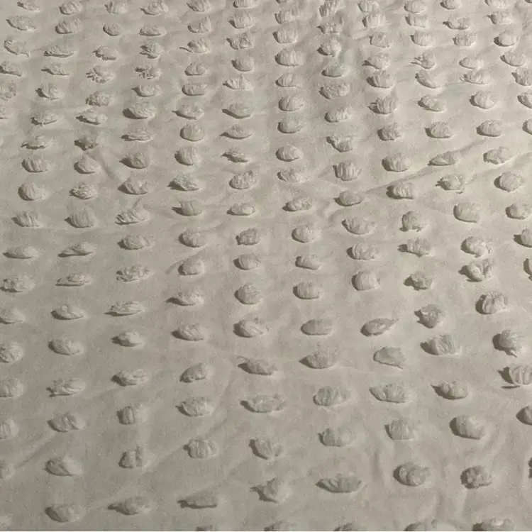 White Chenille Blanket 74” X 96”