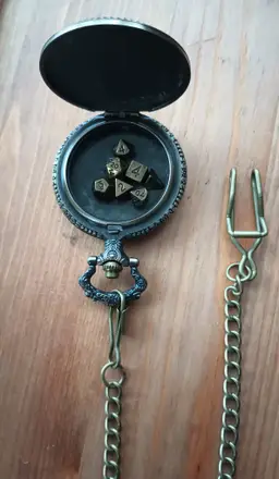 DnD Pocket Watch w/ Dice