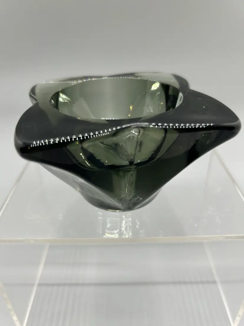 24045 Viking Astra Candleholder Smoke - 2in