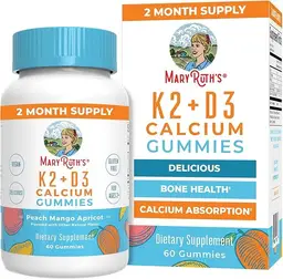 Mary Ruth's k-2+D3 Calcium  Gummies