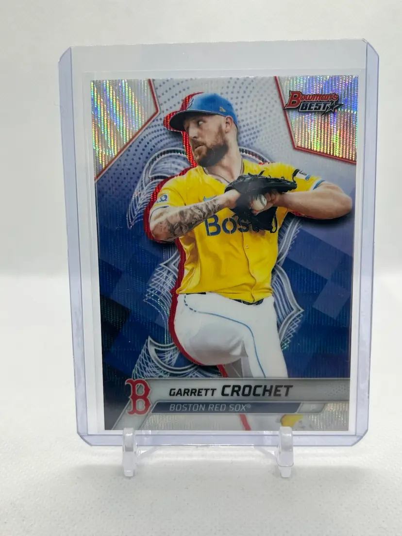 Garrett Crochet 🐷 2025 Bowman’s Best Wave Refractor Boston Red Sox