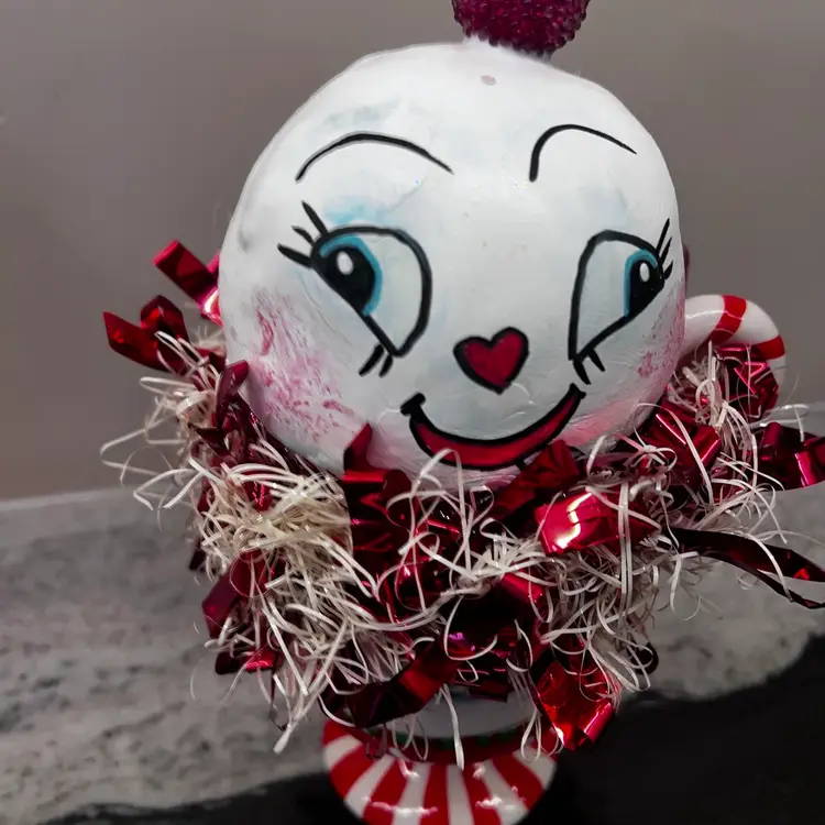 Made By Me Drnksuzy original holiday whimsical Kitschy Cherry Pastel Christmas Holiday Decor