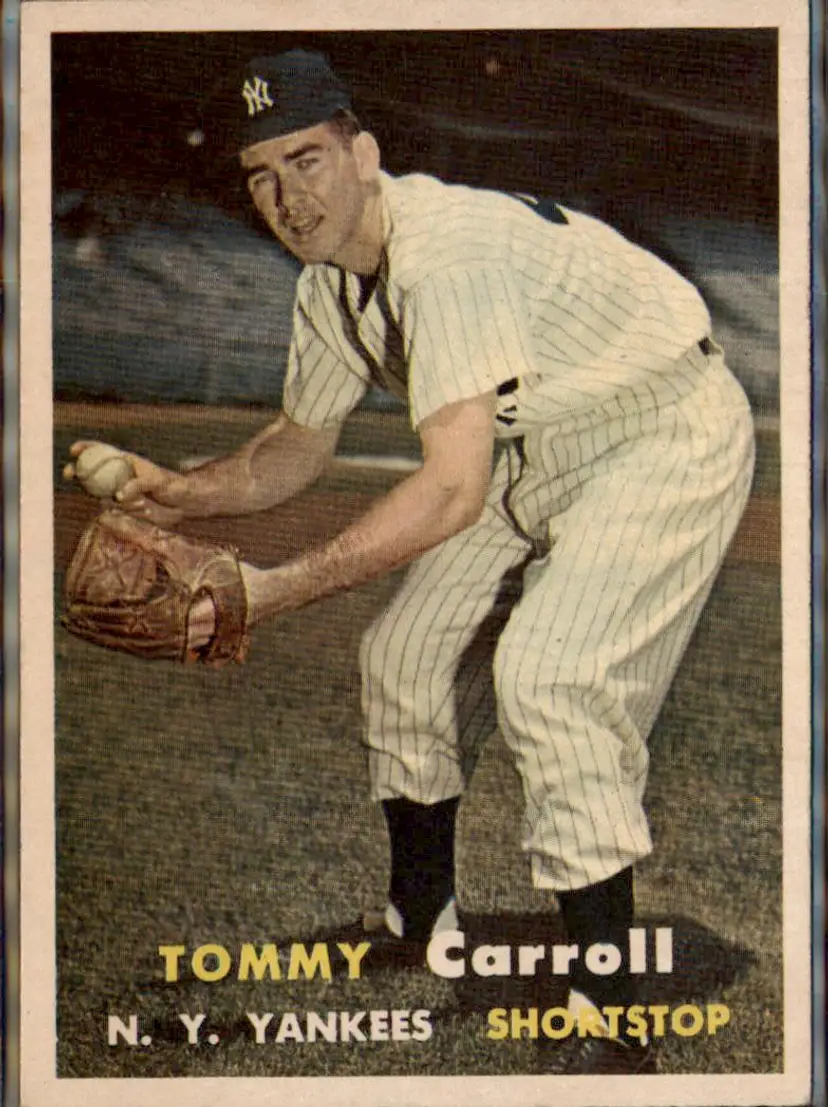 1957 Topps #164 Tommy Carroll - ( pk1 ) - New York Yankees
