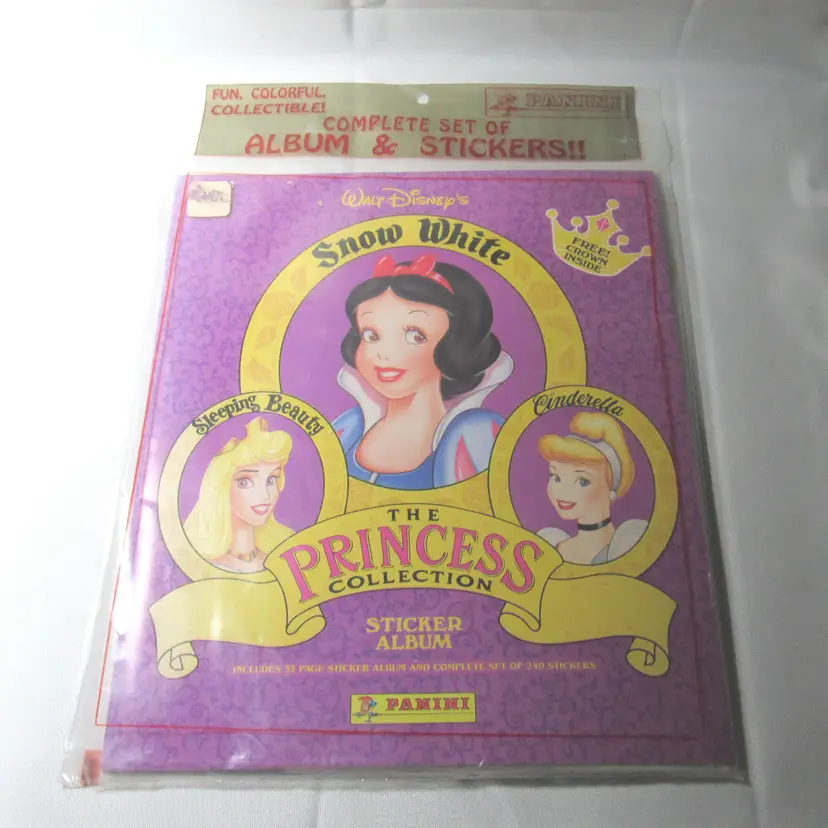 Vintage Panini Walt Disney's The Princess Collection Sticker Album with Stickers