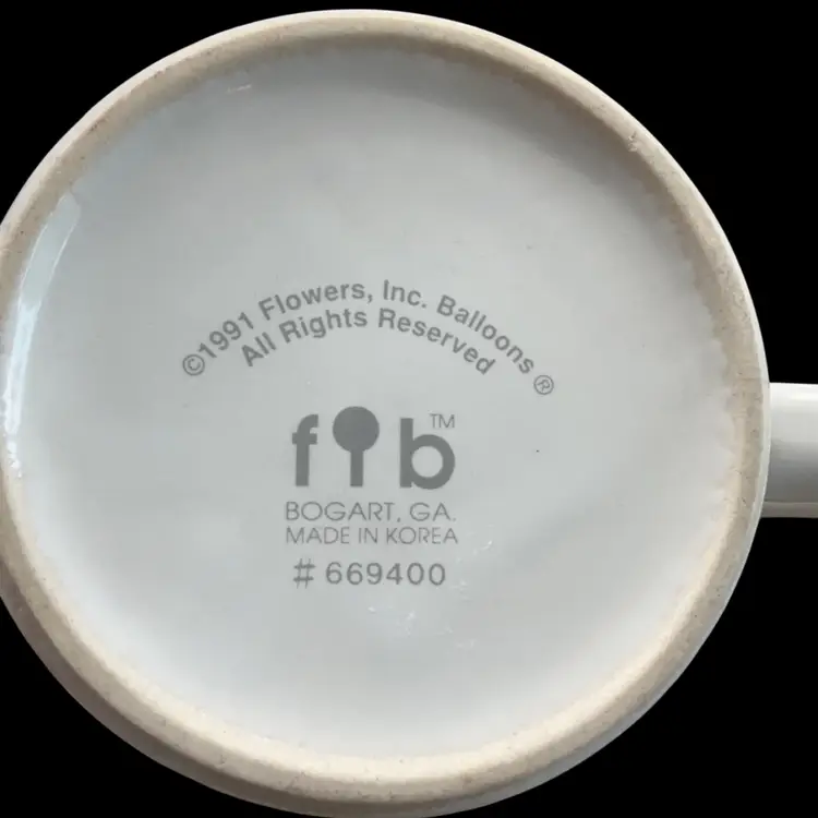 Flowered Mug of Spring Flowers