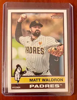 2025 Topps Heritage Wrong Back Error Card Matt Waldron Jose Siri #460