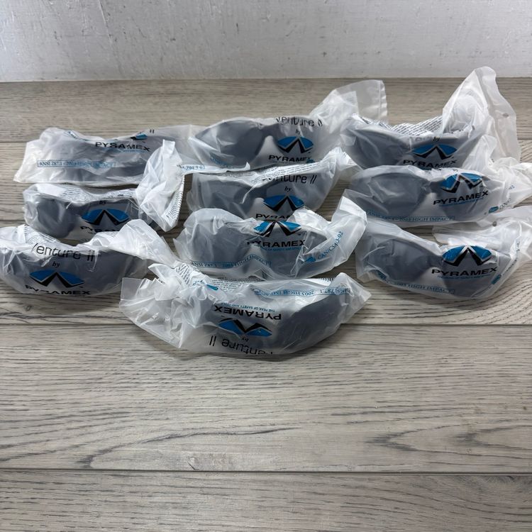 10 Pairs High Impact Tinted Safety Glasses