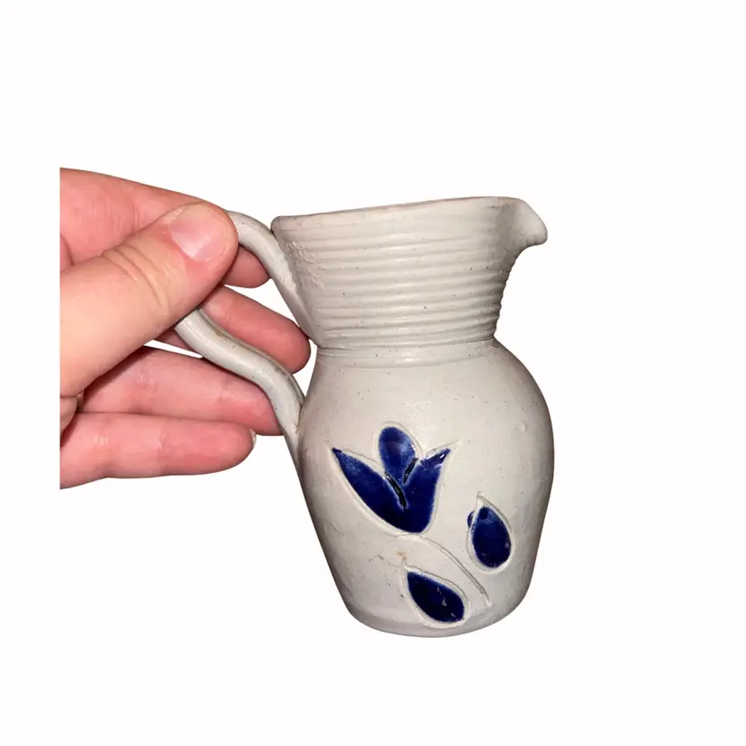 Williamsburg Pottery Foral Small Pitcher