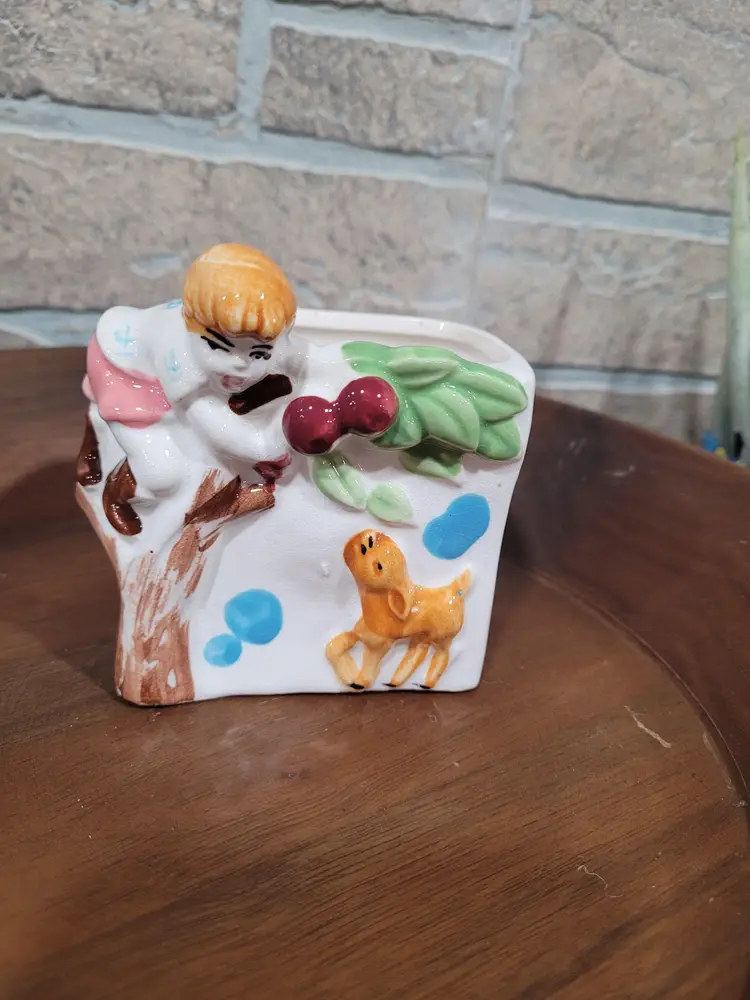 Planter Hand Painted, Japan