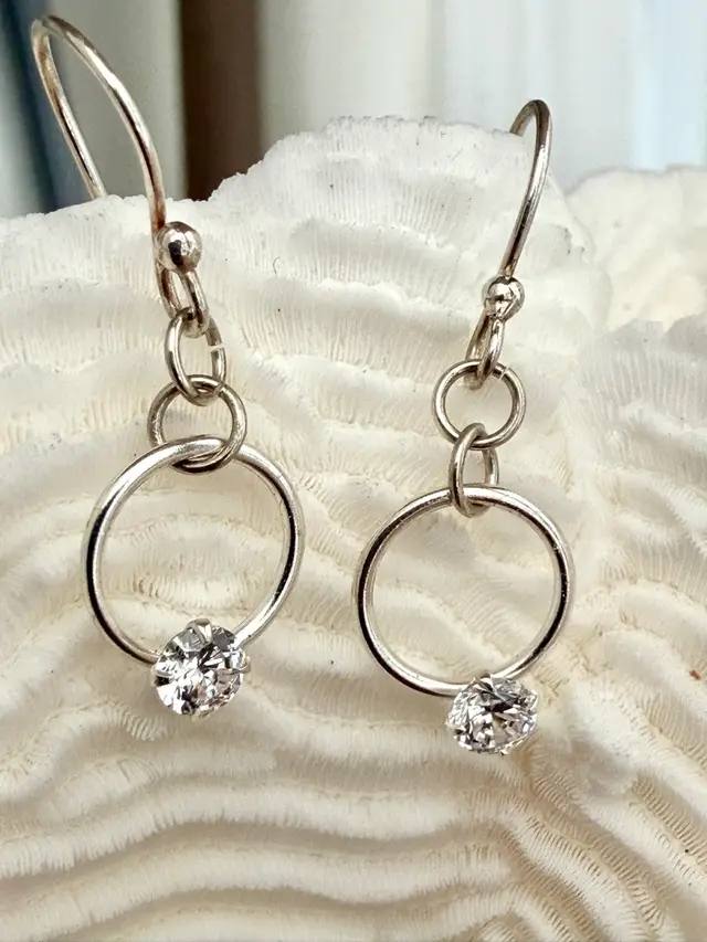 Circle Of Love Hoop Earring With CZ