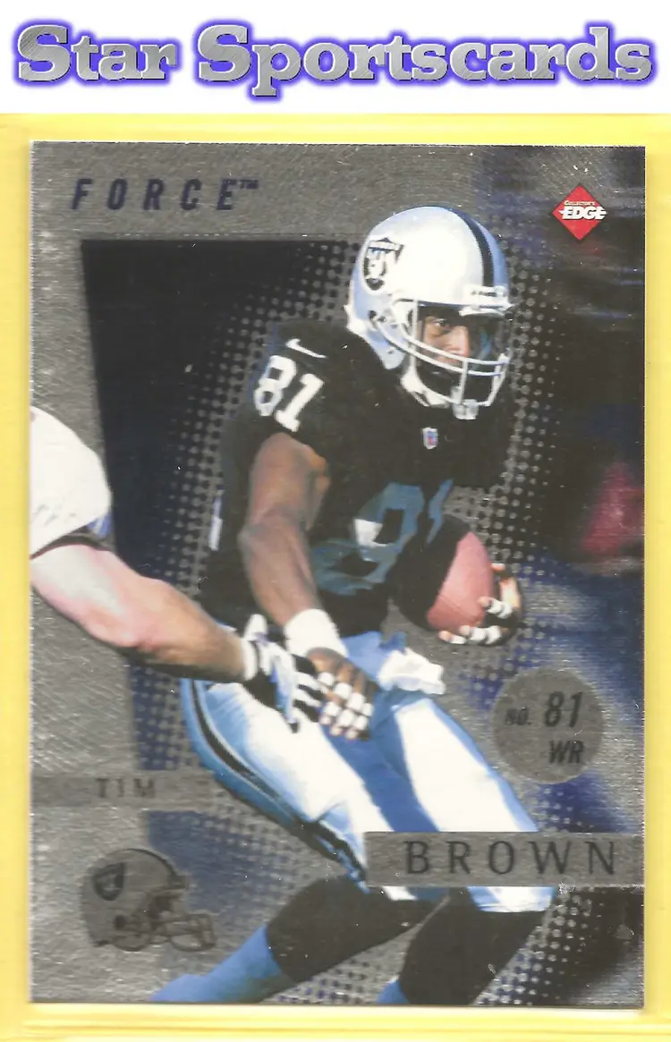 1997 Collector's Edge Extreme #8 Tim Brown Force Oakland Raiders