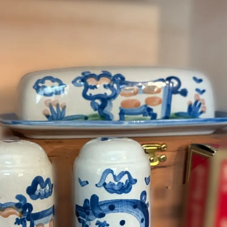 M.A.Hadley Cow Butter Dish