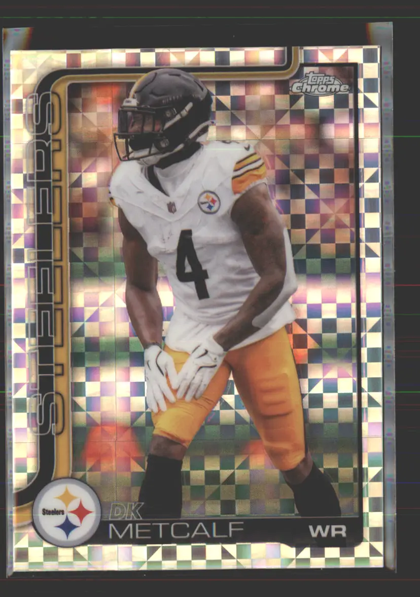 Dk Metcalf 2025 Topps Chrome X-Fractor #254 - (142) - Pittsburgh Steelers