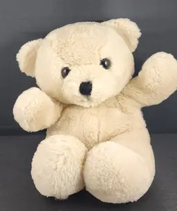 1979 Dakin Cuddles White Teddy Bear 19” Black Nose Original Tush Tag