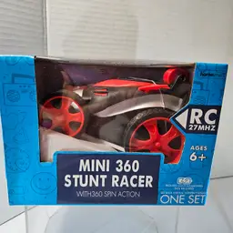 LOT OF 6: NEW Remote Control 27 MHZ 360 Stunt Racers With 360 Spin Action
