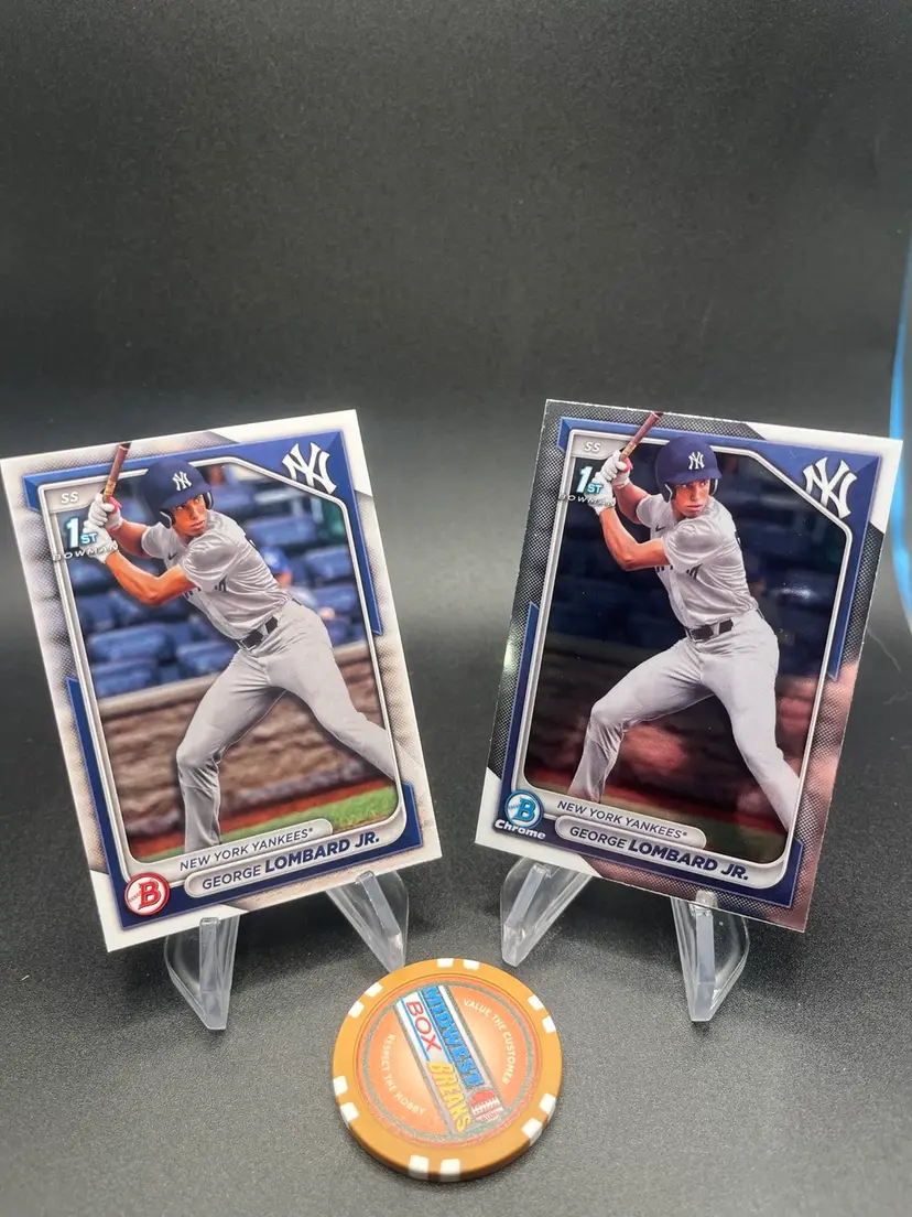 George Lombard Jr 2024 1st Bowman Baseball Card Lot New York Yankees