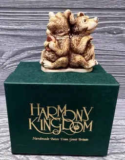 Harmony Kingdom Oktobearfest Special Edition Box Figurine 1997 Whimsical Bear Trio