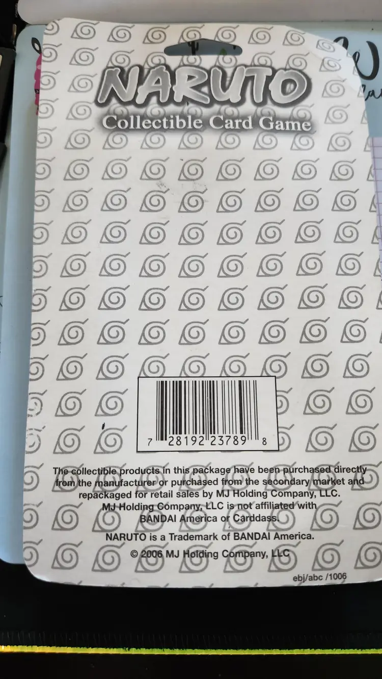 Naruto Sealed Card Pack