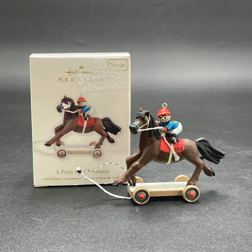 Hallmark A Pony For Christmas 13th in Series Christmas Ornament Vintage 2010
