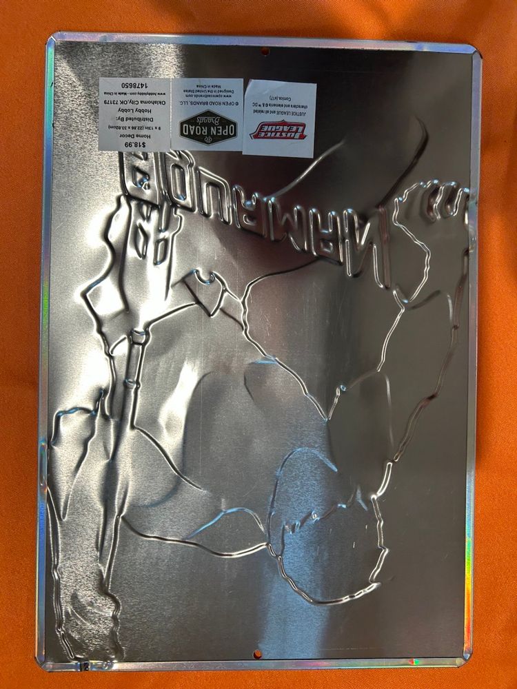 Justice League Aquaman Comic Book Tin Sign Action Figure Collectible Advertising