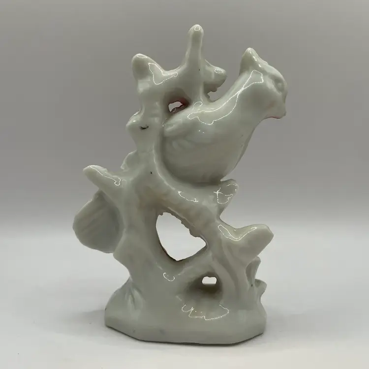 Vintage Porcelain Colorful Bird Figurine Japan