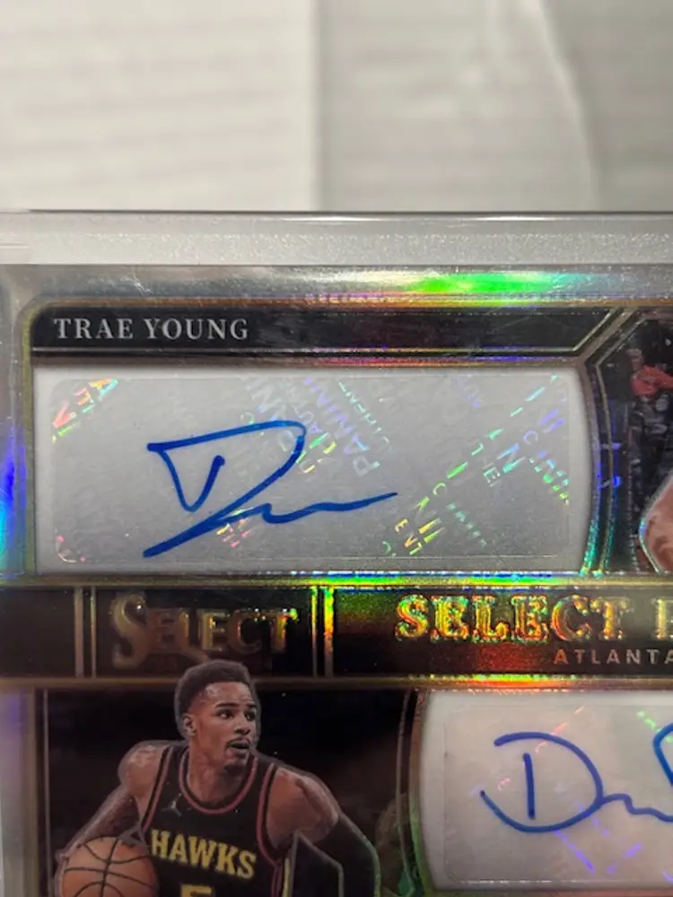 TRAE YOUNG DEJOUNTE MURRAY 2023-24 Select Pairings Prizm Dual Auto /49 A0590