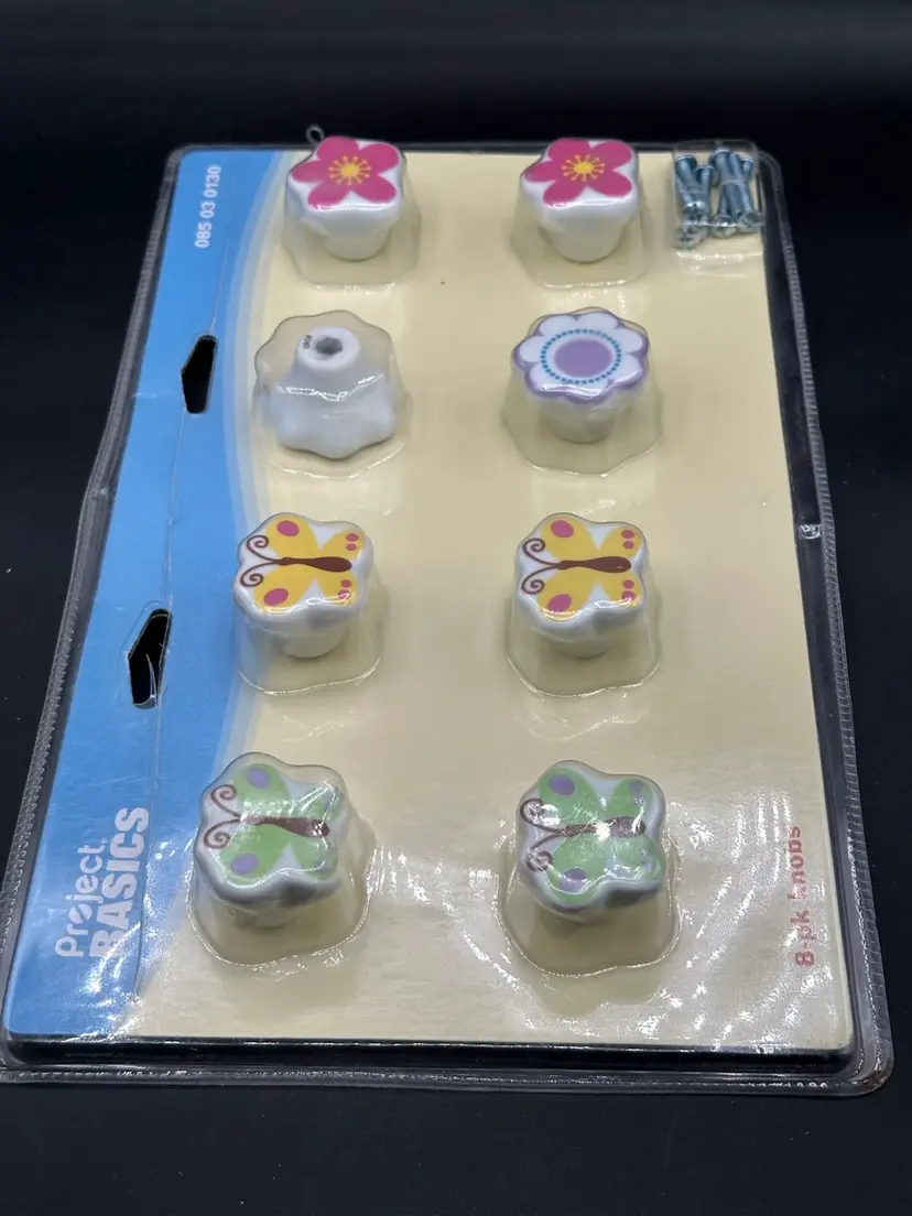 Liberty 085-03-0130 Bohemian Bloom Resin Cabinet Drawer Knob 8 Pack