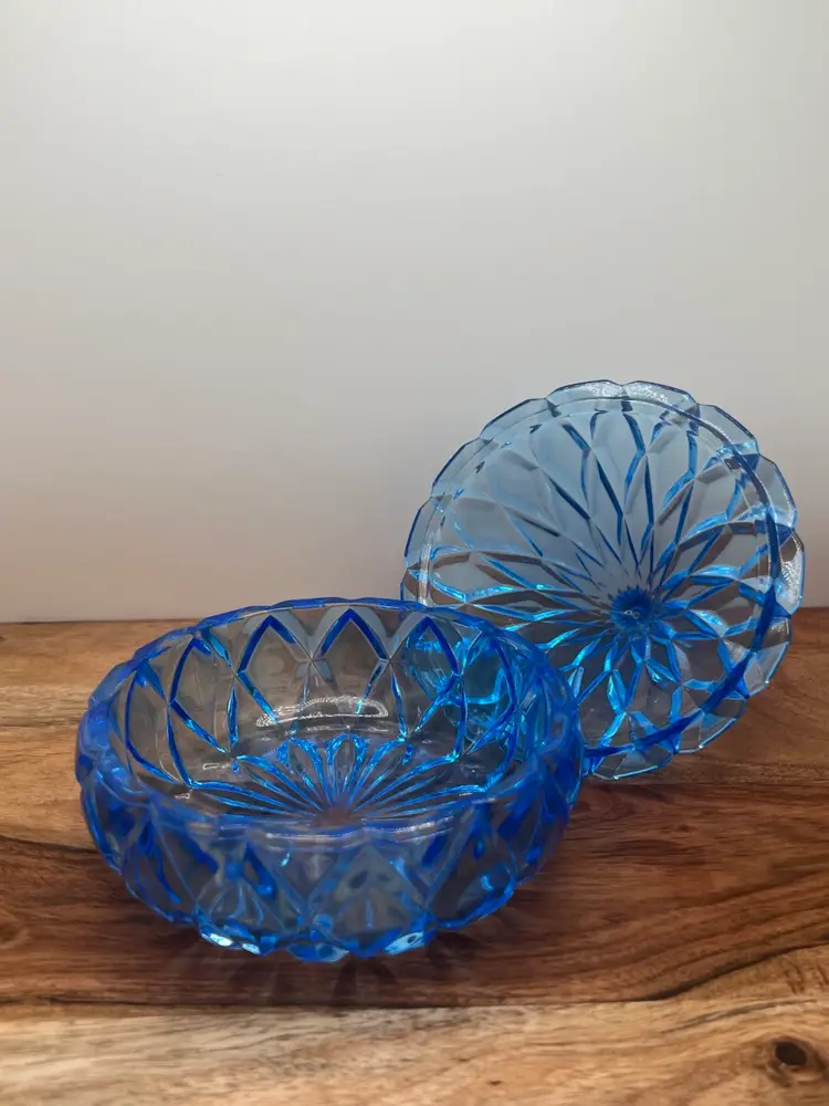 Godinger Blue Unleaded Crystal Glass