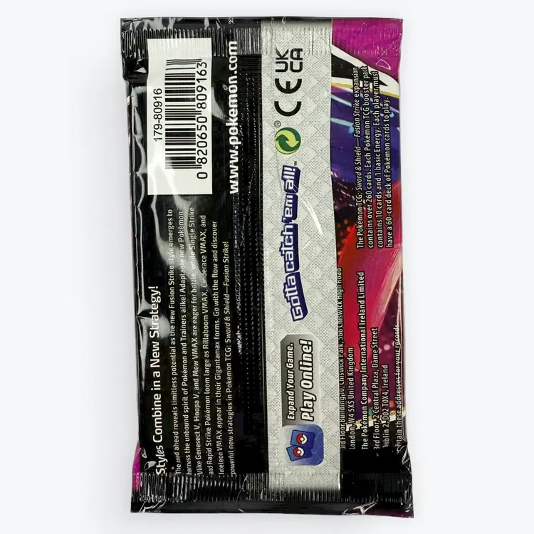 #01 Pokémon TCG Fusion Strike Mewtwo Booster Pack Sword & Shield Booster Pack x1