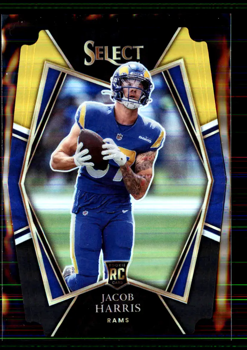 Jacob Harris 2021 Panini Select Black & Gold Prizm Die Cut #180 - Los Angeles Rams - (147-15)