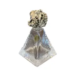 Vintage RCR Royal Crystal Rock Pyramid Perfume Bottle Not Original Stopper Made In Italy